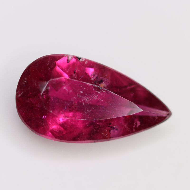 RUBELITE 15.6X8.5 PEAR FACETED