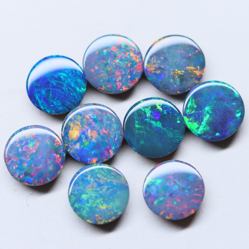 8MM ROUND OPAL DOUBLET A 