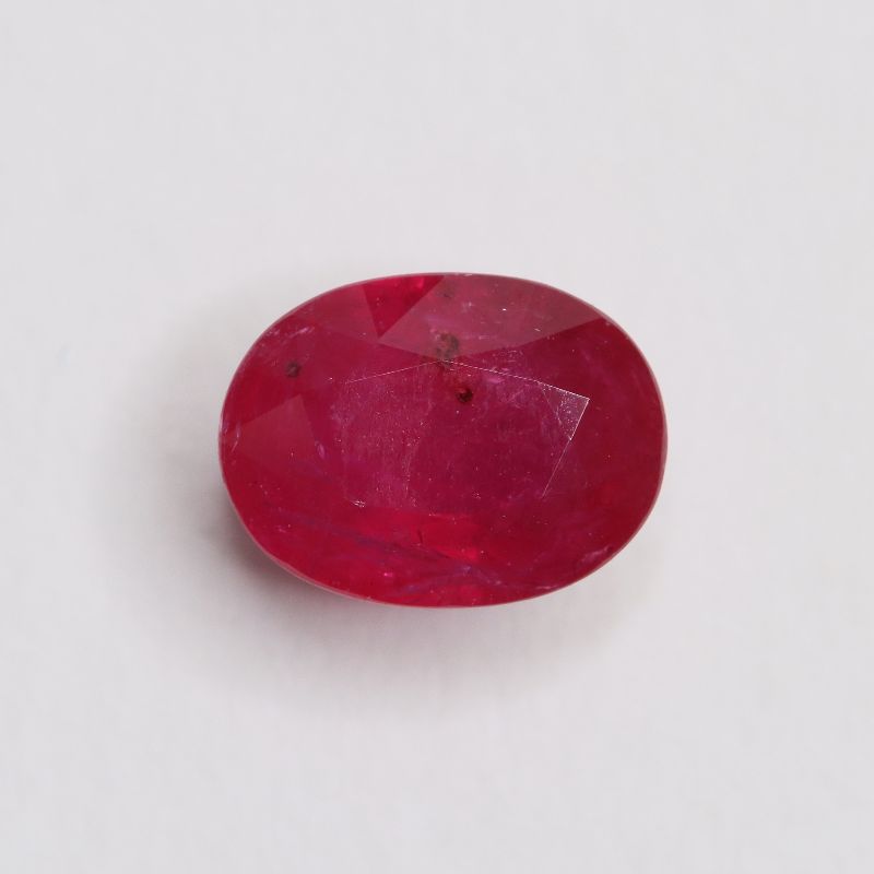 RUBY 8X6 FACETED OVAL 1.77CT
