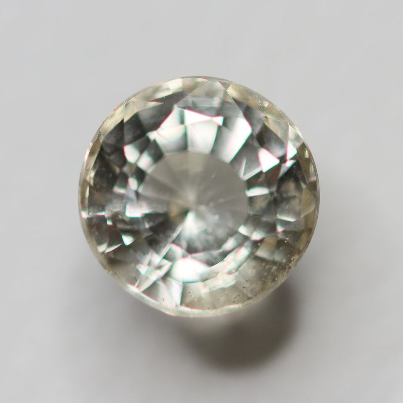 WHITE TOPAZ 9.2MM ROUND FACETED