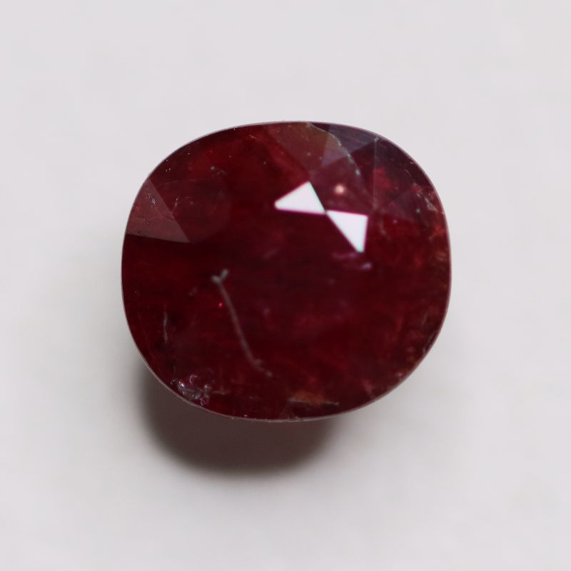 RUBY 7.1X6.4 OVAL FACETED