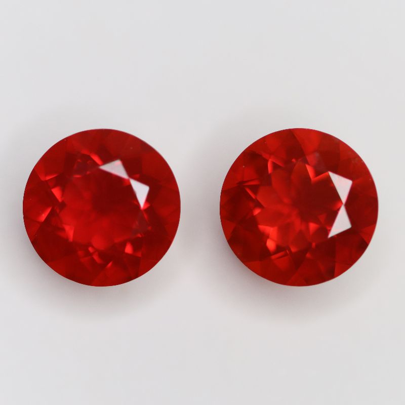 FIRE OPAL 7.3MM ROUND FACETED