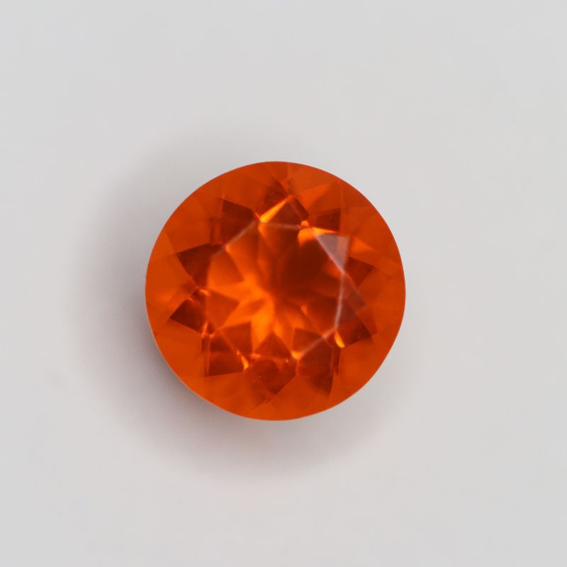 FIRE OPAL 7MM ROUND FACETED