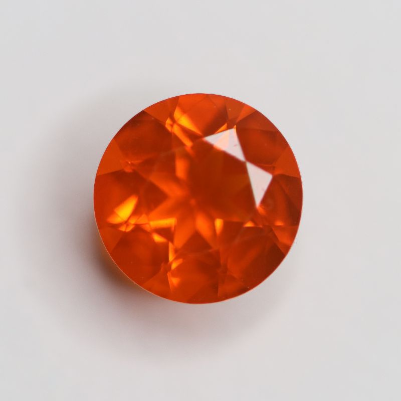 FIRE OPAL 7.2MM ROUND FACETED