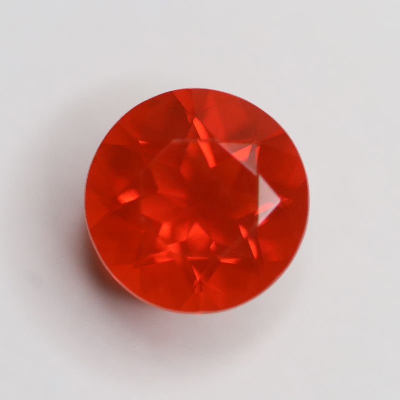 FIRE OPAL 7MM FACETED ROUND 0.89CT