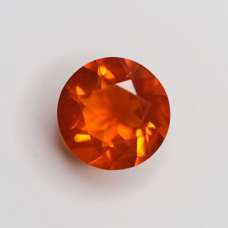FIRE OPAL 7.1MM ROUND FACETED