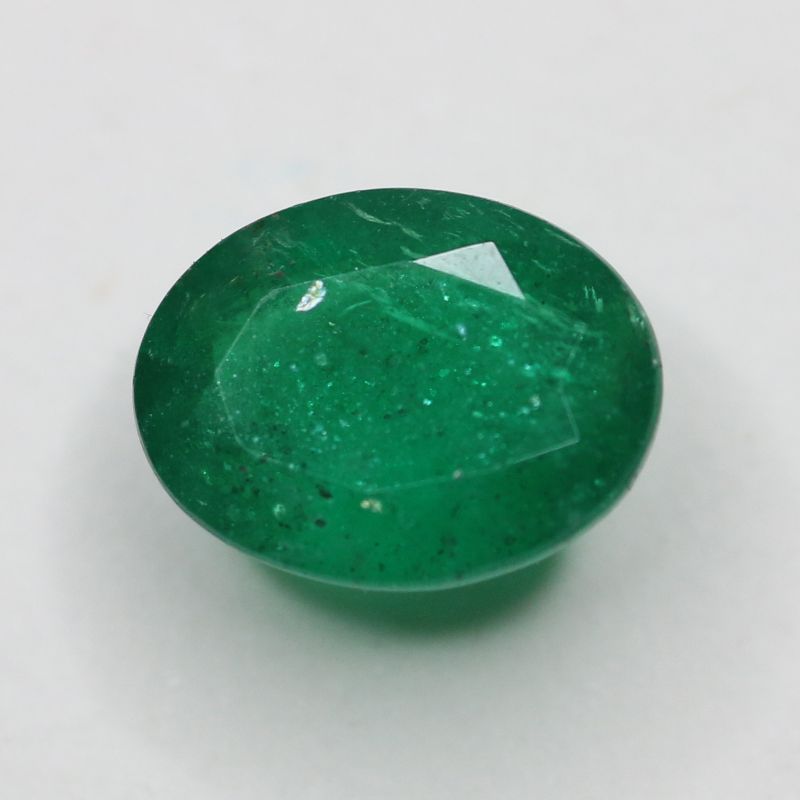 EMERALD 9X7 FACETED OVAL ZAMBIAN 1.78CT