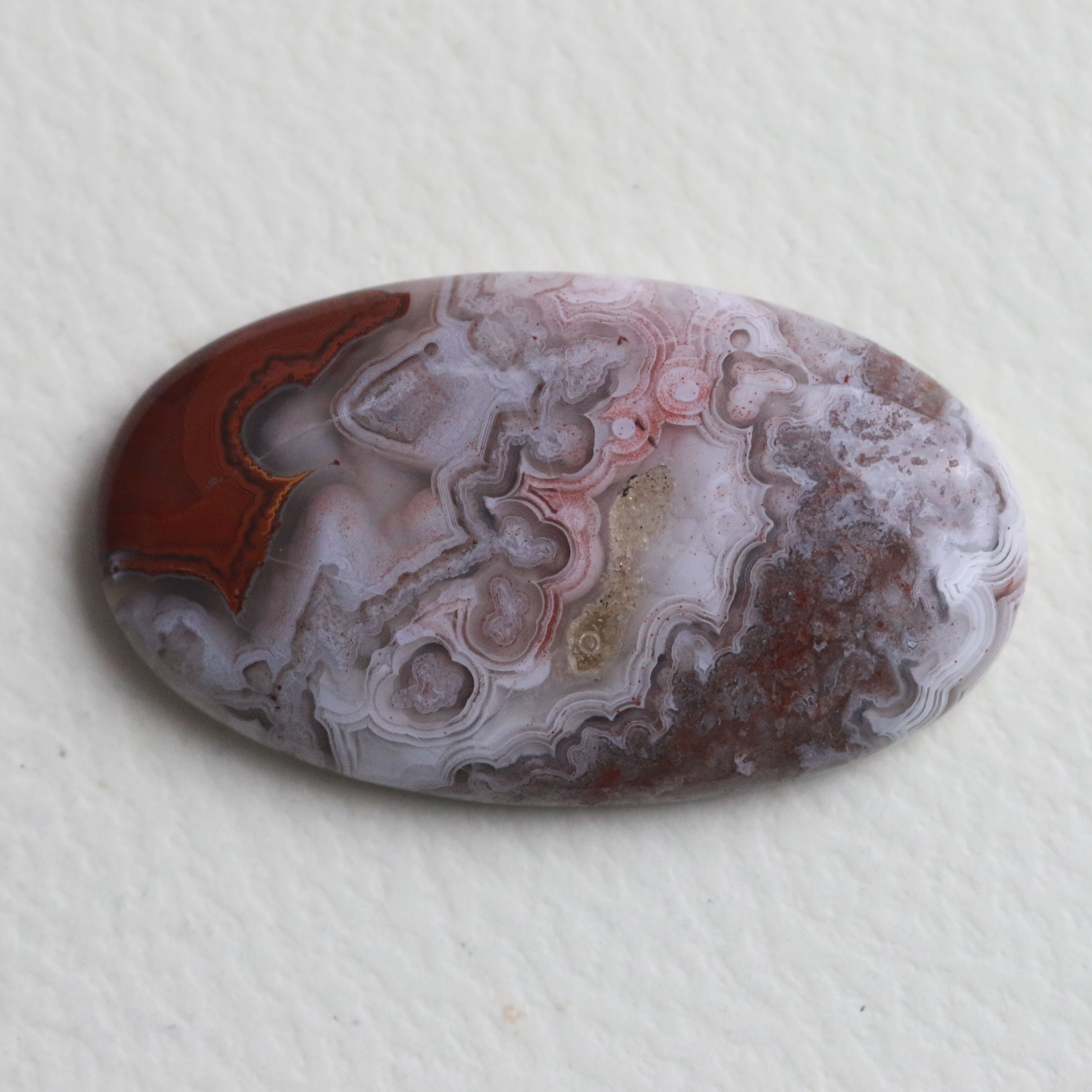 MEXICAN LACE AGATE 35X20 OVAL