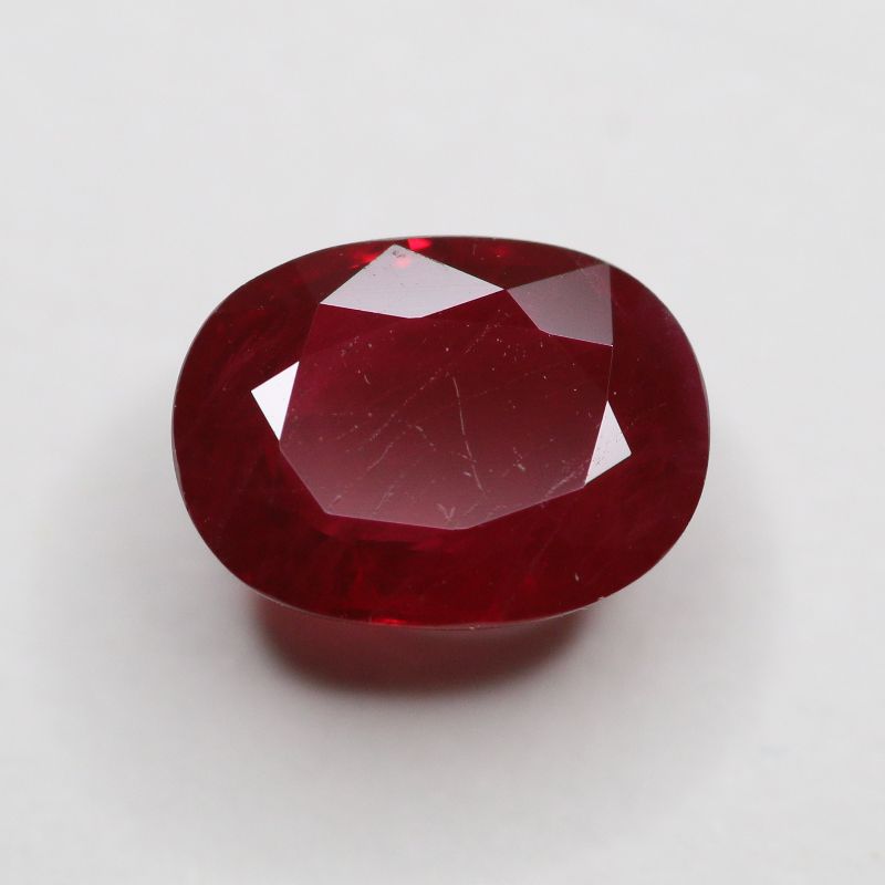 RUBY 8X6 FACETED OVAL 1.55CT