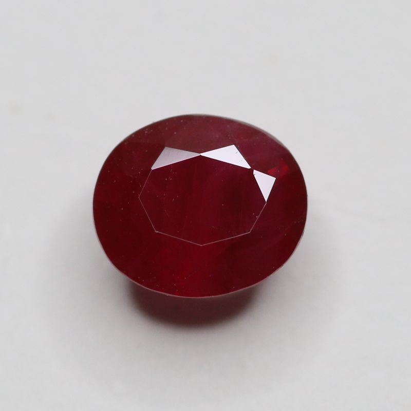 RUBY 6.8X6 OVAL FACETED