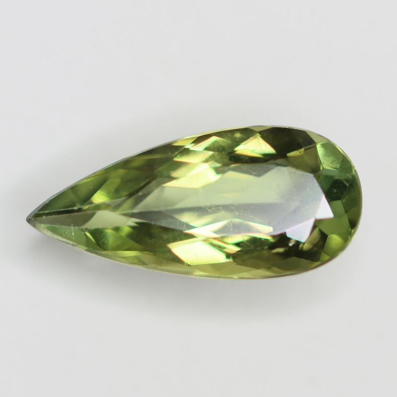 GREEN TOURMALINE 15.4X7.1 PEAR FACETED