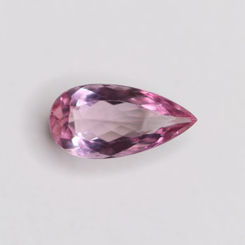 PINK TOPAZ 9.4X4.8 PEAR FACETED
