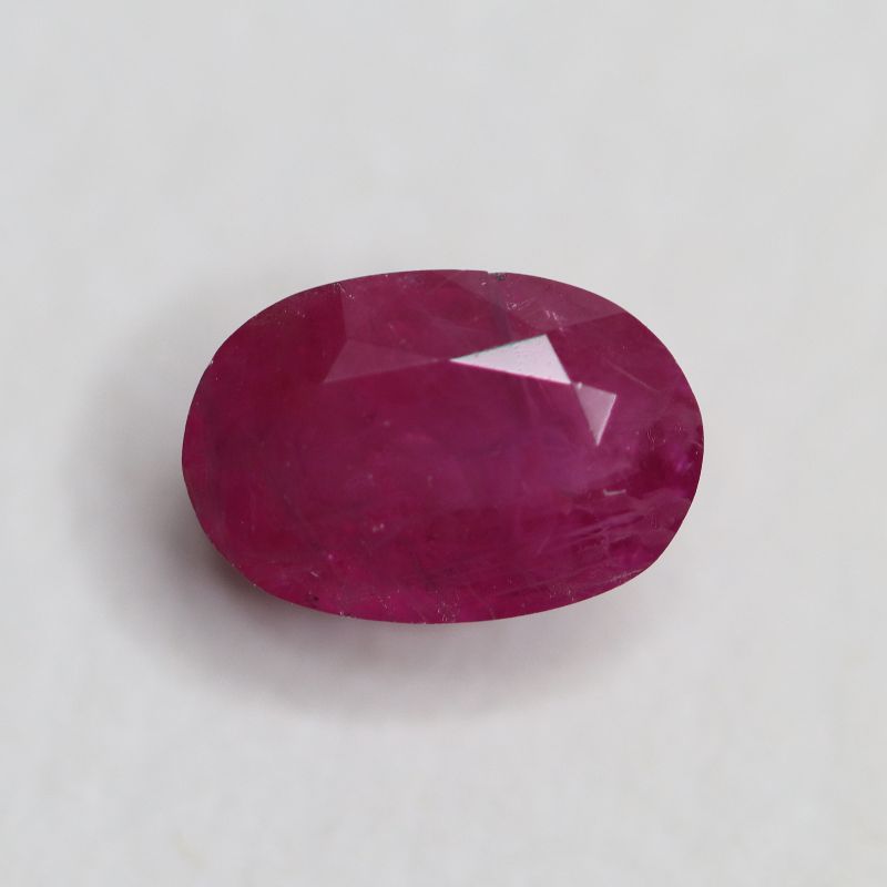 RUBY 8X5.4 OVAL FACETED