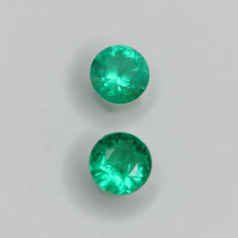 EMERALD 3.6-3.4MM FACETED ROUND 0.26CT