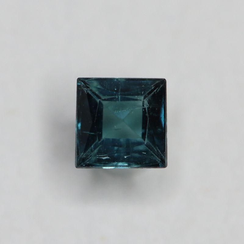 BLUE TOURMALINE 3.9MM SQUARE FACETED