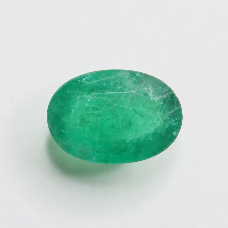 EMERALD BRAZILIAN 10.4X7.3 FACETED OVAL 2.01CT