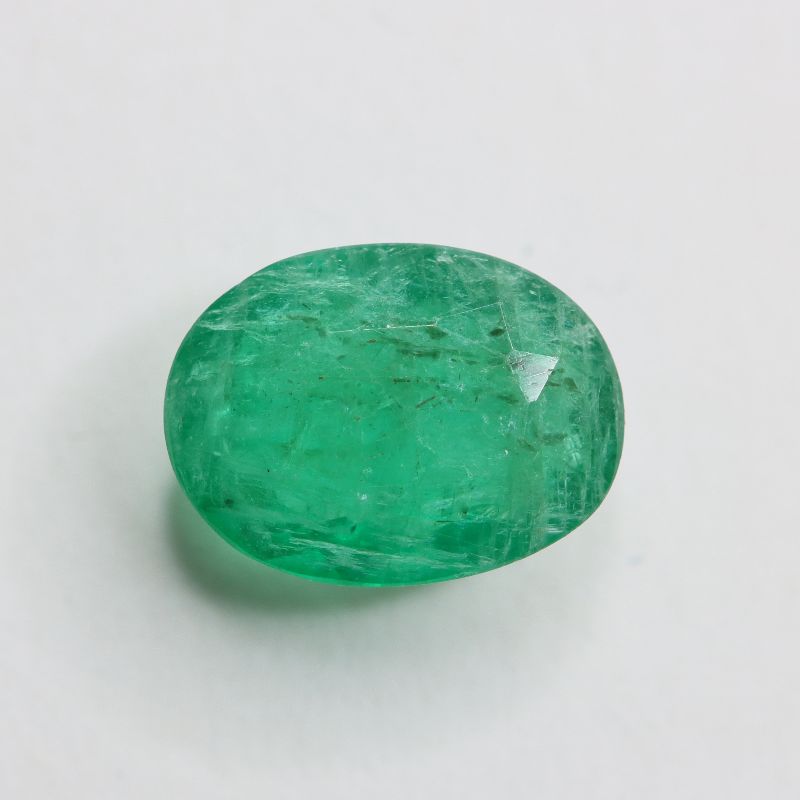 EMERALD BRAZILIAN 9.6X7.2 OVAL FACETED