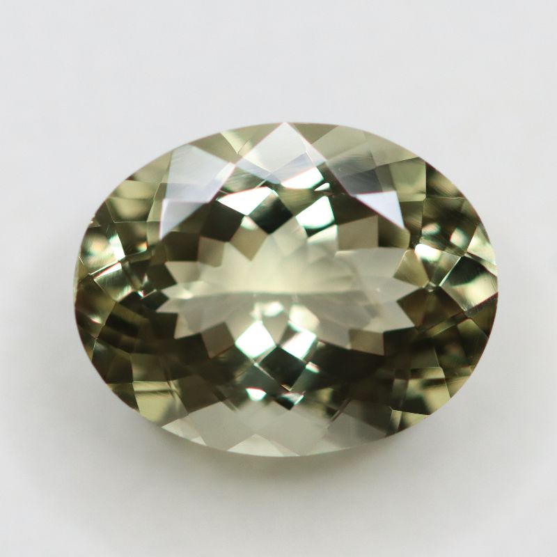 YELLOW BERYL 15.7X12.3 OVAL FACETED