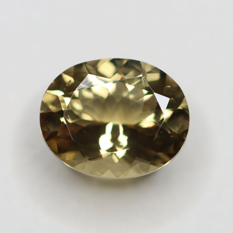YELLOW BERYL 12X9.5 OVAL FACETED
