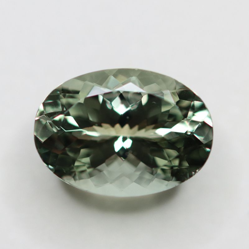 GREEN BERYL 14X10.2 OVAL FACETED