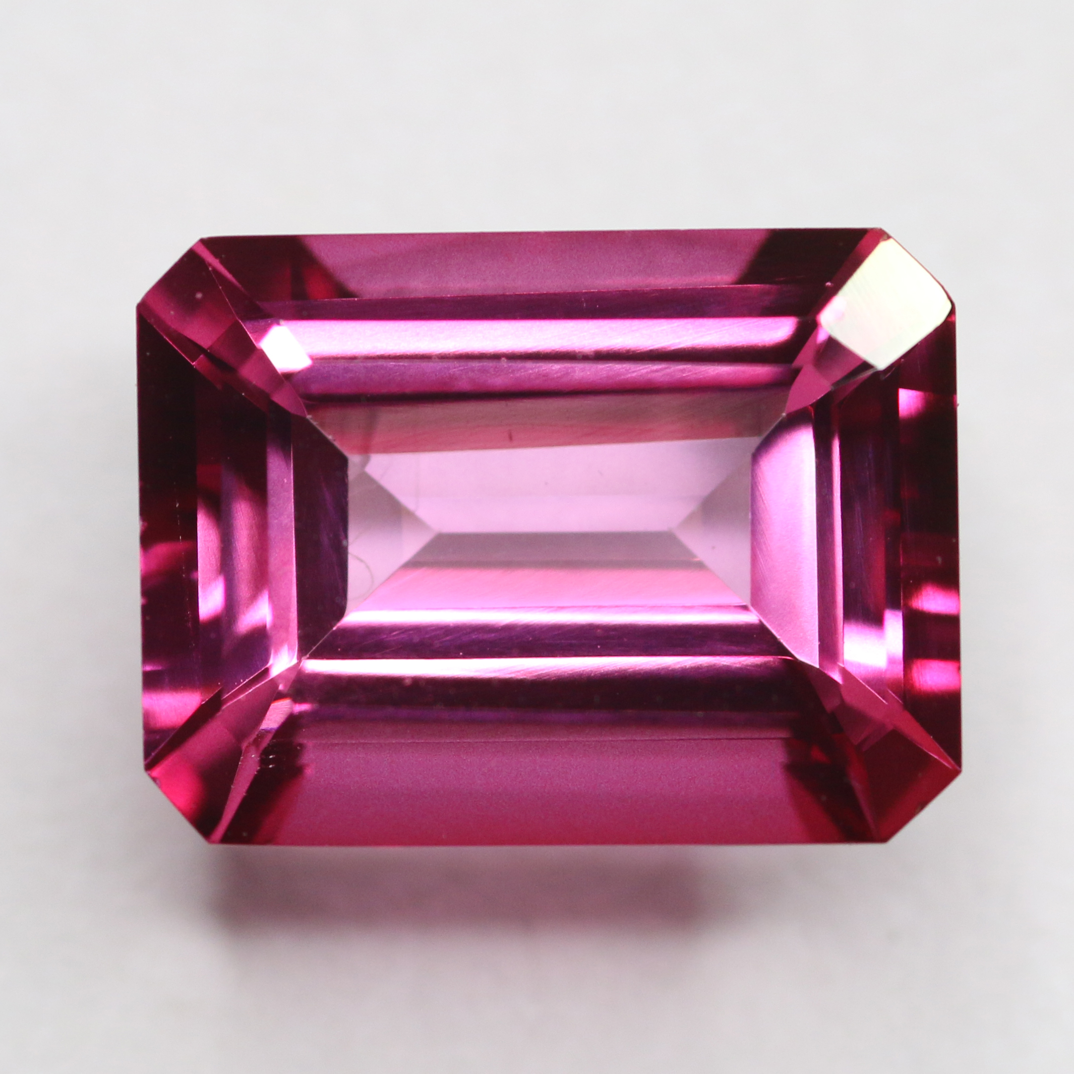 16X12 OCTAGON PINK COATED TOPAZ