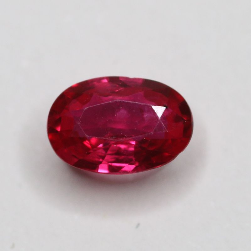 RUBY 7X5 OVAL FACETED