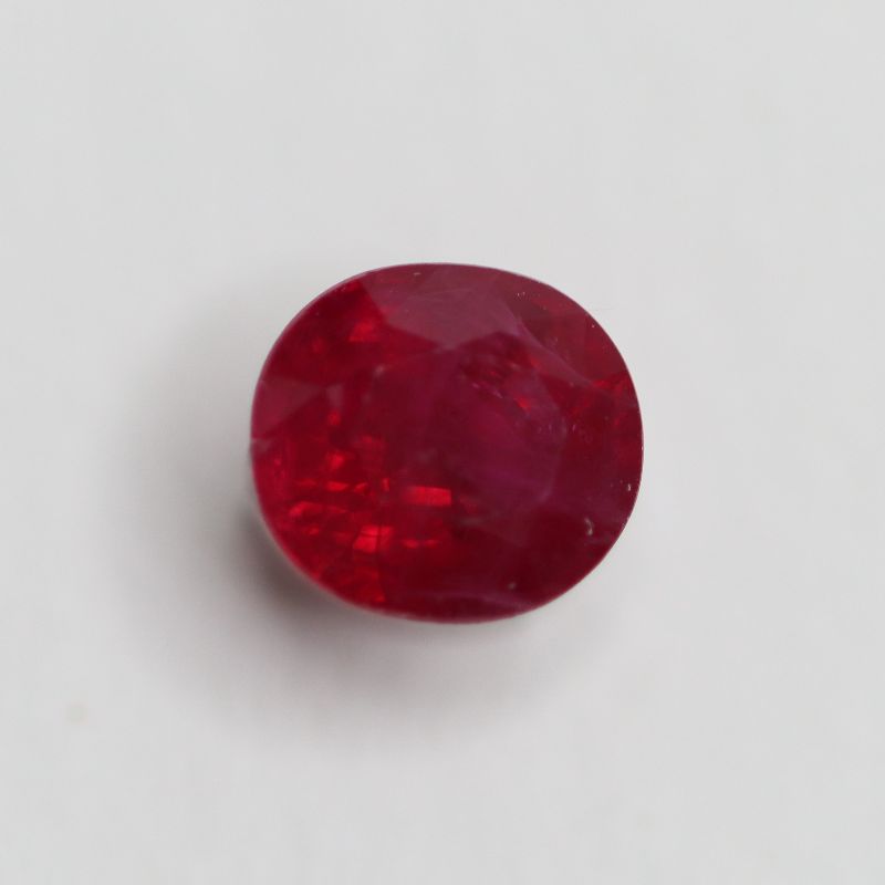 RUBY 5.7X5.2 OVAL FACETED