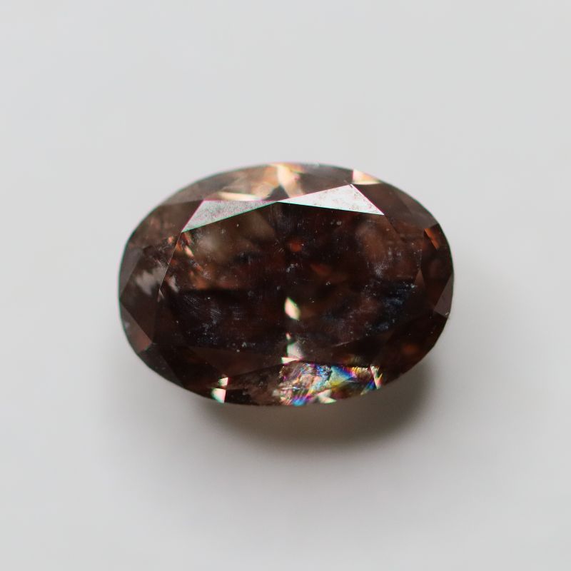 BROWN DIAMOND 6.3X4.5 OVAL FACETED