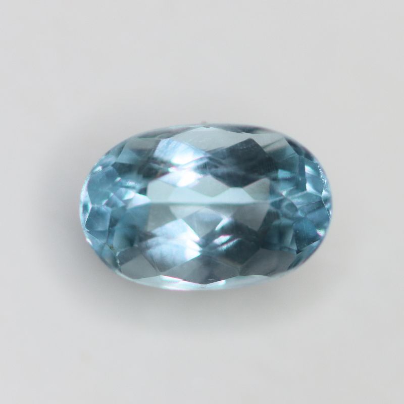 AQUAMARINE BRAZIL 9.7X6.3 OVAL FACETED