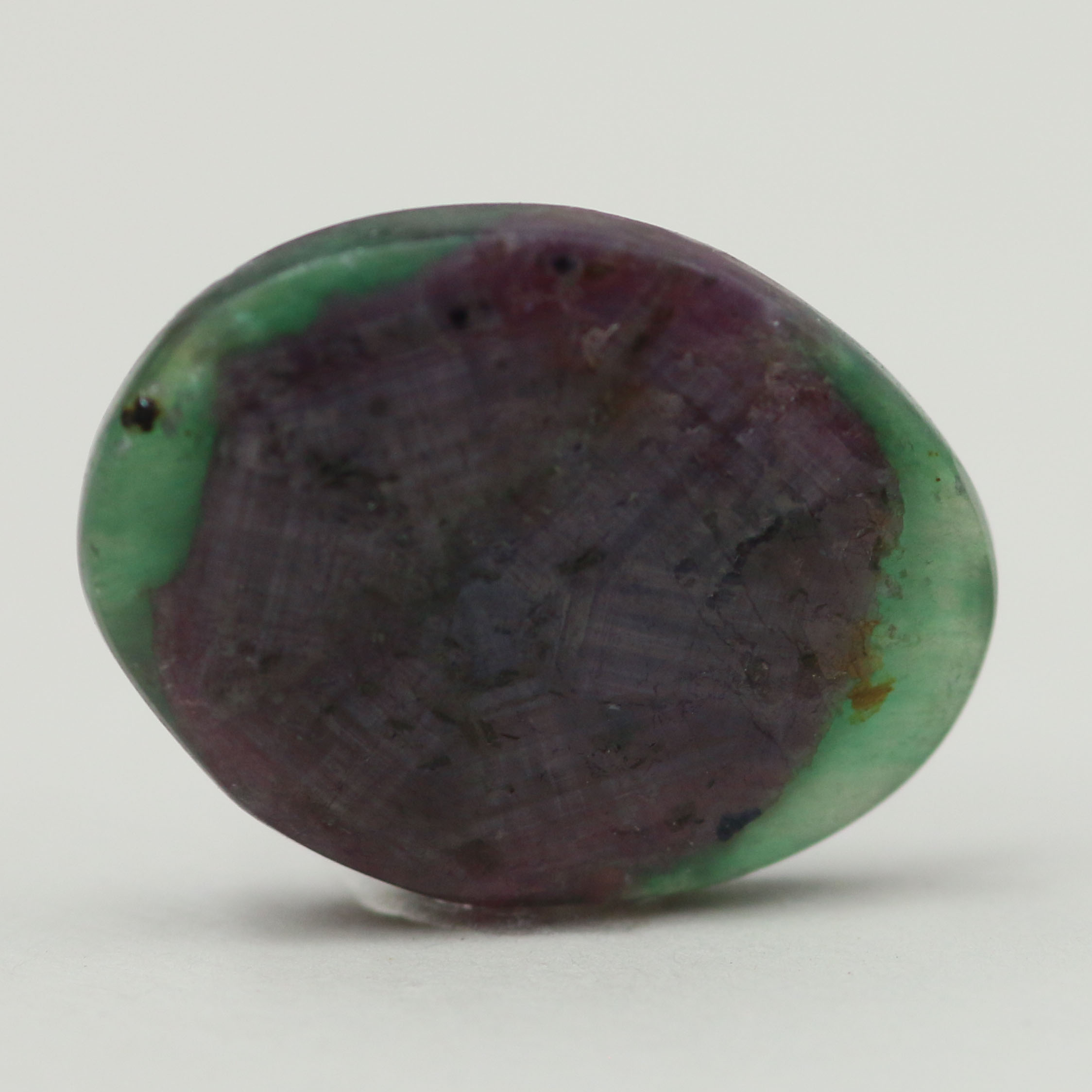 RUBY & ZOISITE 16X12 OVAL 6.59CT