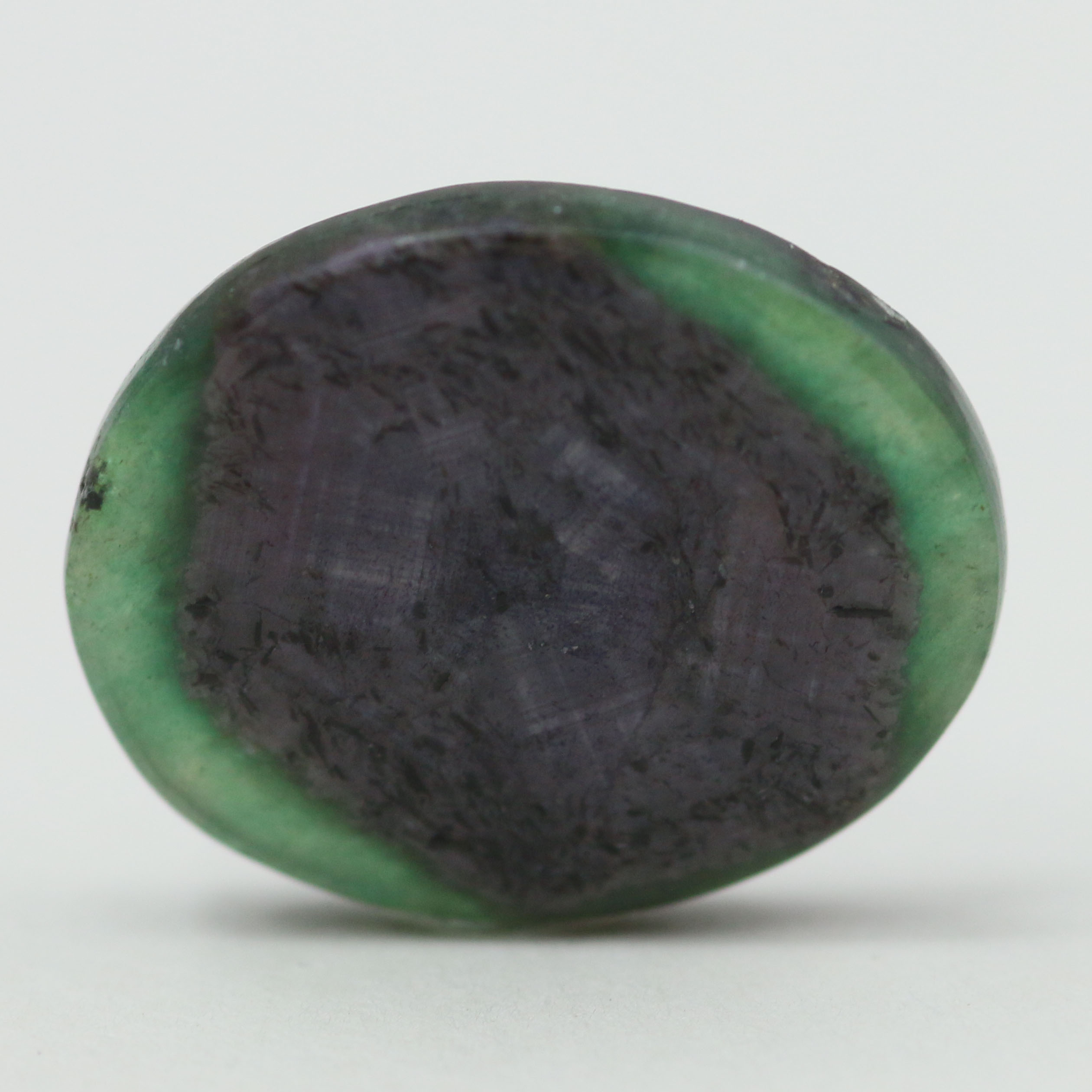 RUBY & ZOISITE 16X13.2 OVAL 7.04CT
