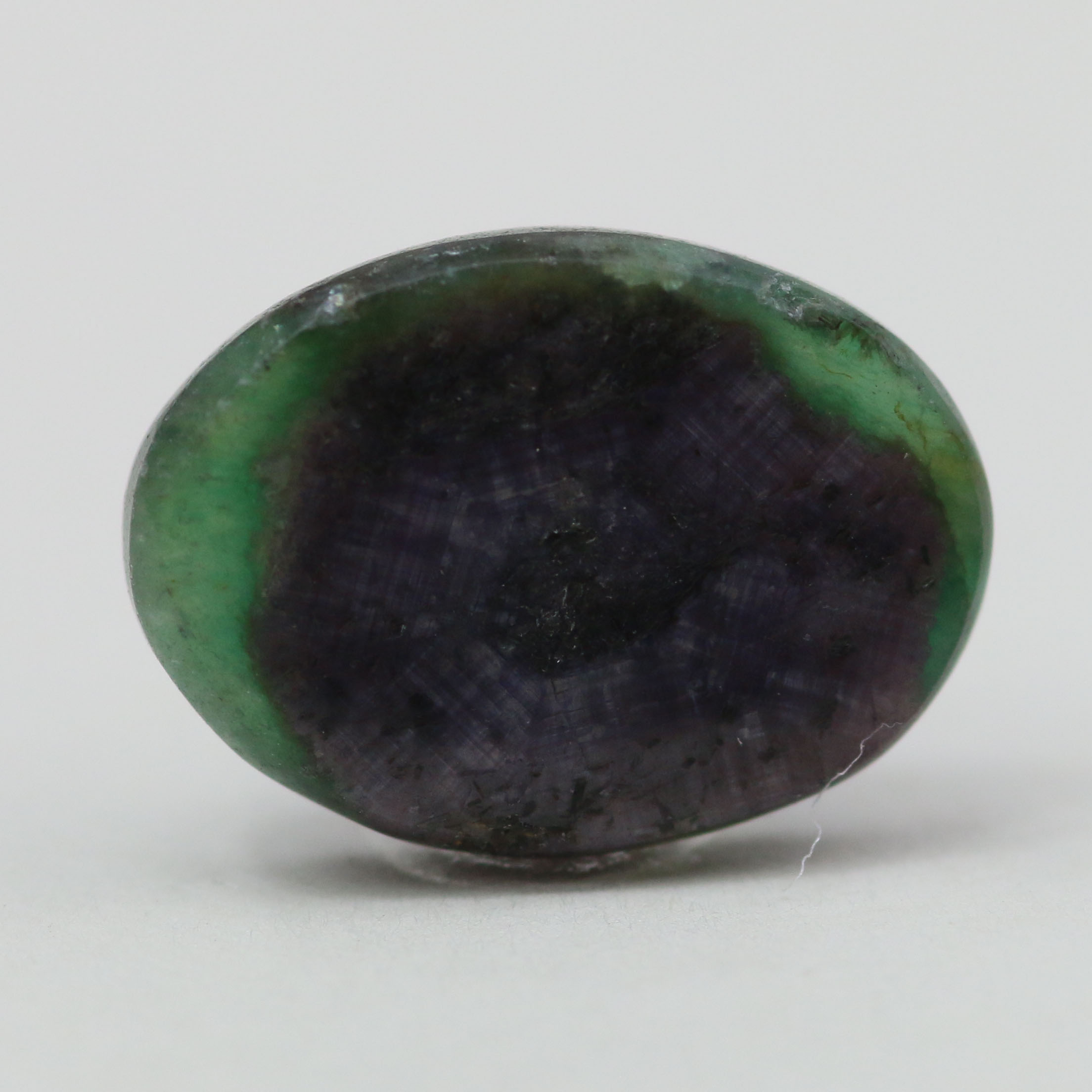 RUBY & ZOISITE 13.2X9.6 OVAL 4.51CT