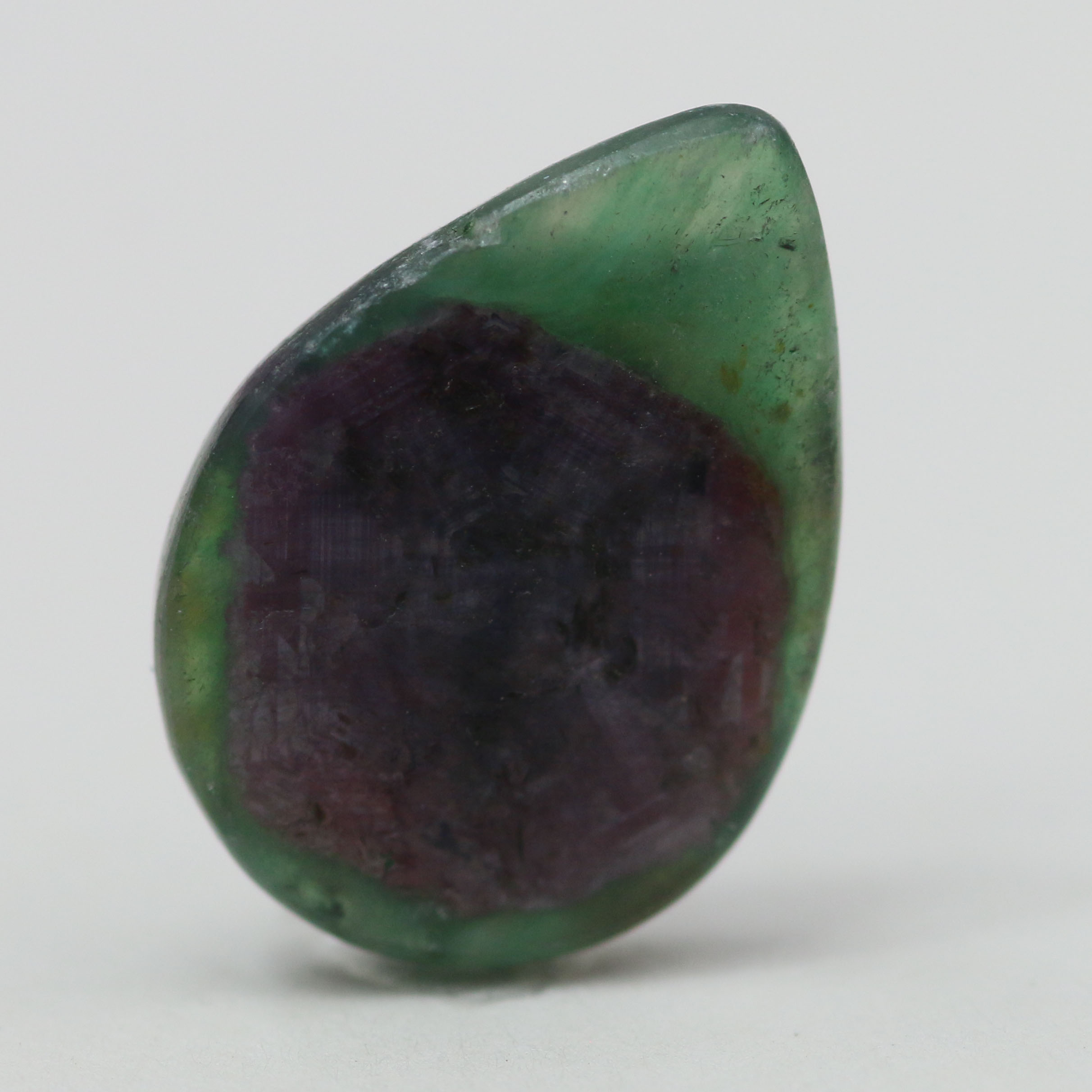 RUBY & ZOISITE 15X11 PEAR 4.69CT