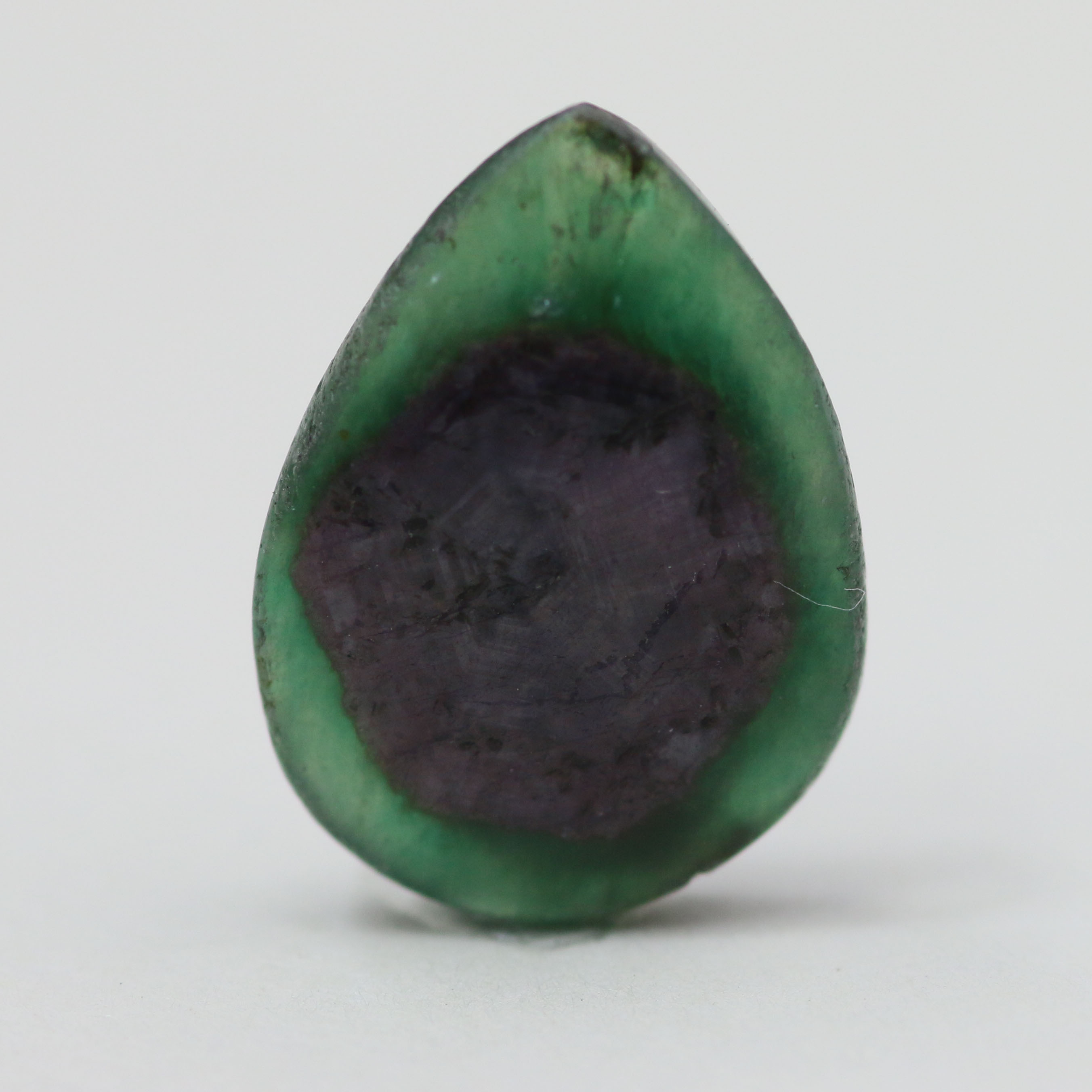 RUBY & ZOISITE 15.3X11.2 PEAR 5.38CT