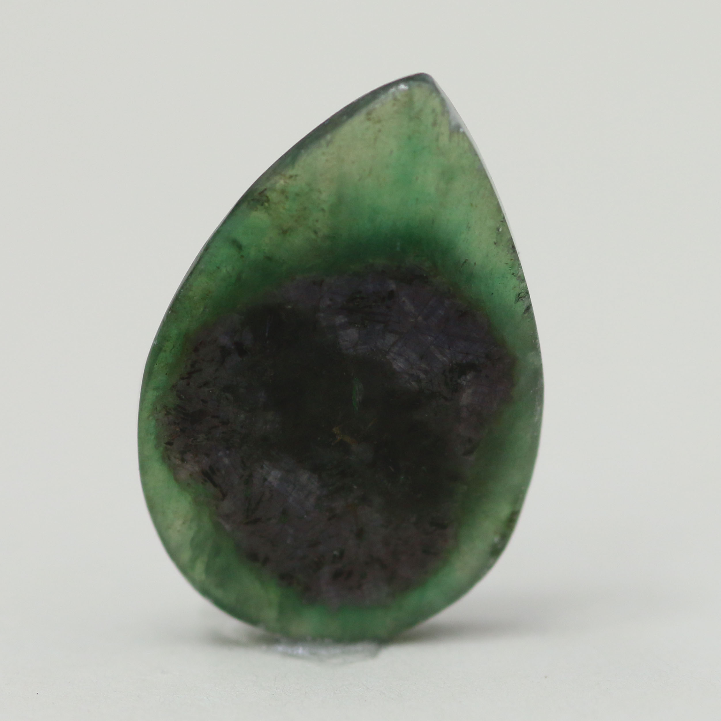 RUBY & ZOISITE 15.1X10.4 PEAR 3.69CT