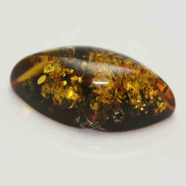 6X3 MARQUISE GREEN AMBER (PAINTED BLACK)