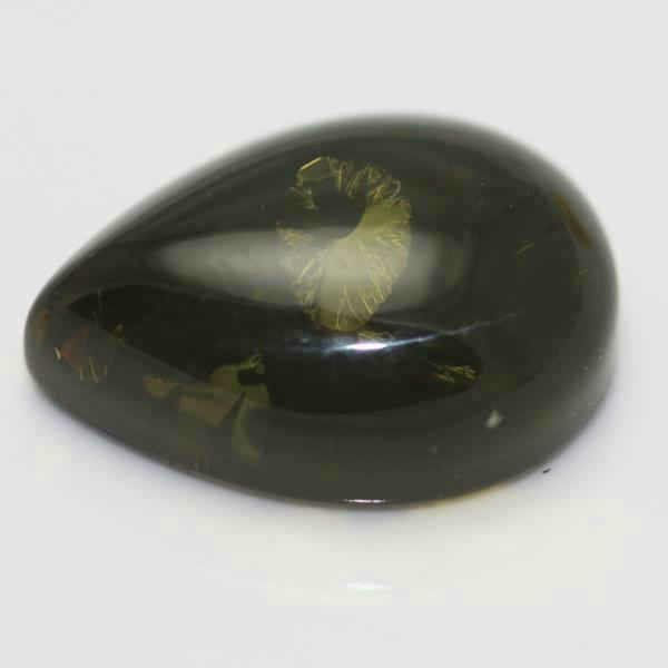 10X7 PEAR GREEN AMBER (PAINTED BLACK)