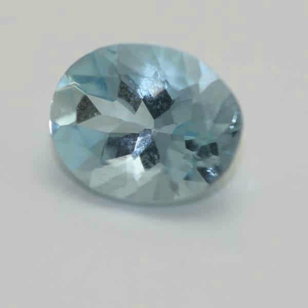 6X5 OVAL AQUAMARINE A FACETED