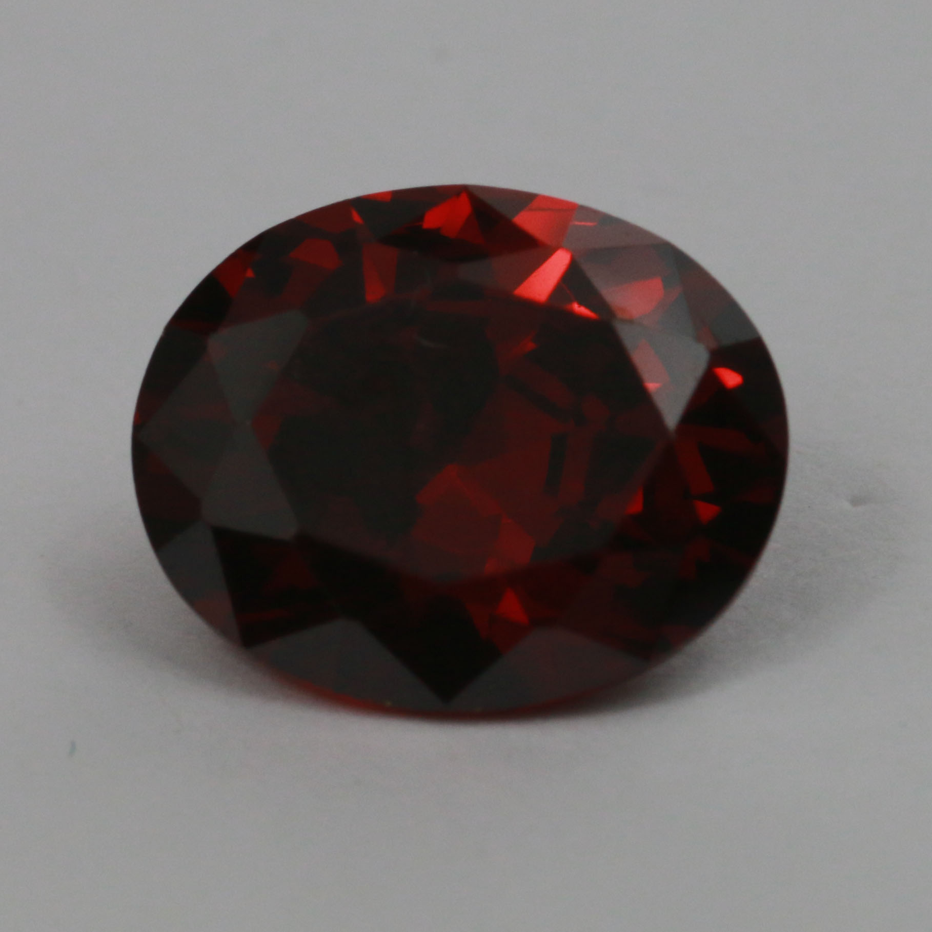 12X10 OVAL CUBIC ZIRCONIA RED