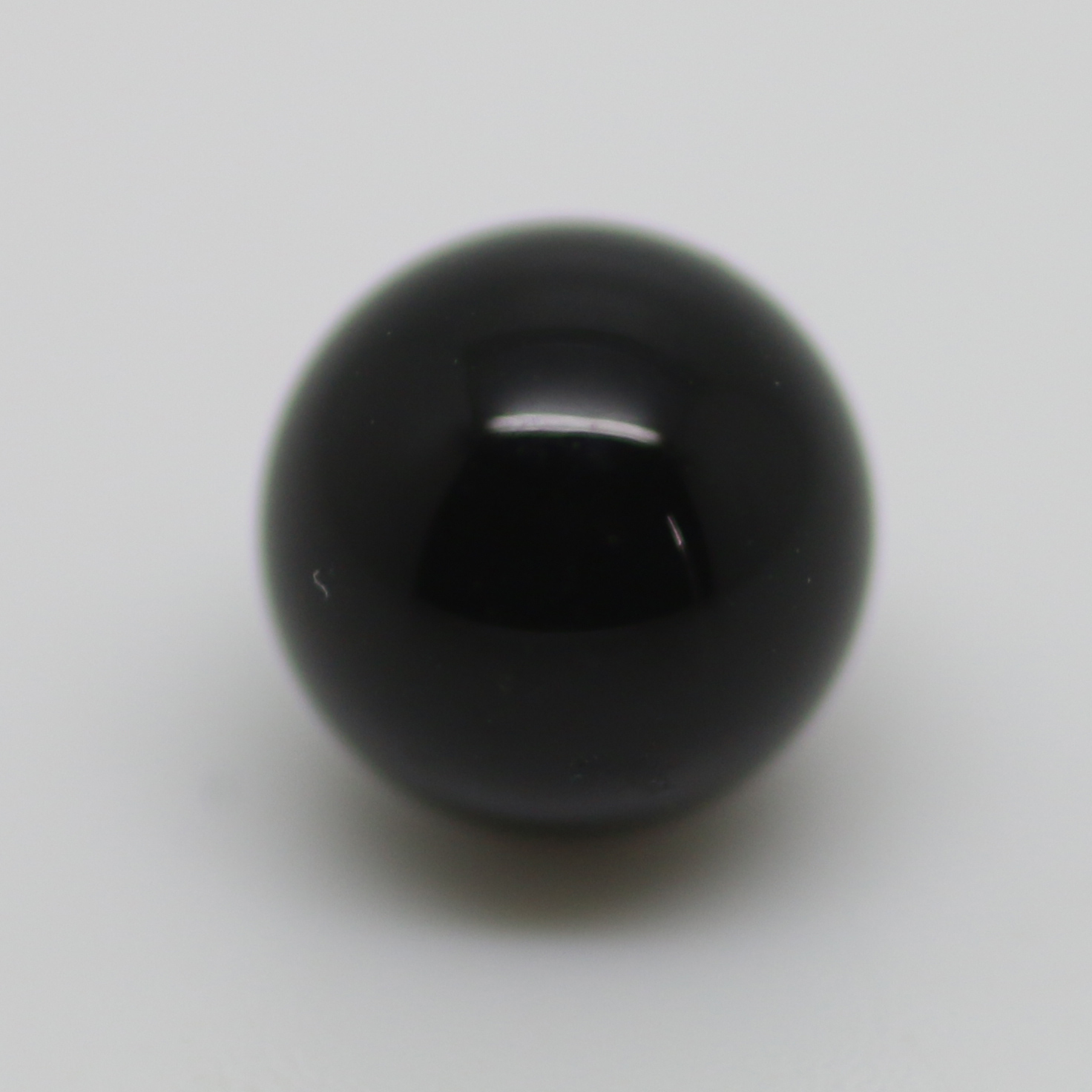 5MM FACET HALF DRILLED BEAD ONYX