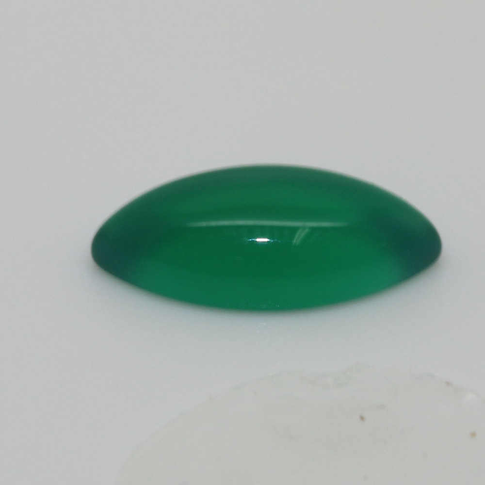 8X4 MARQUISE CABOCHON GREEN AGATE