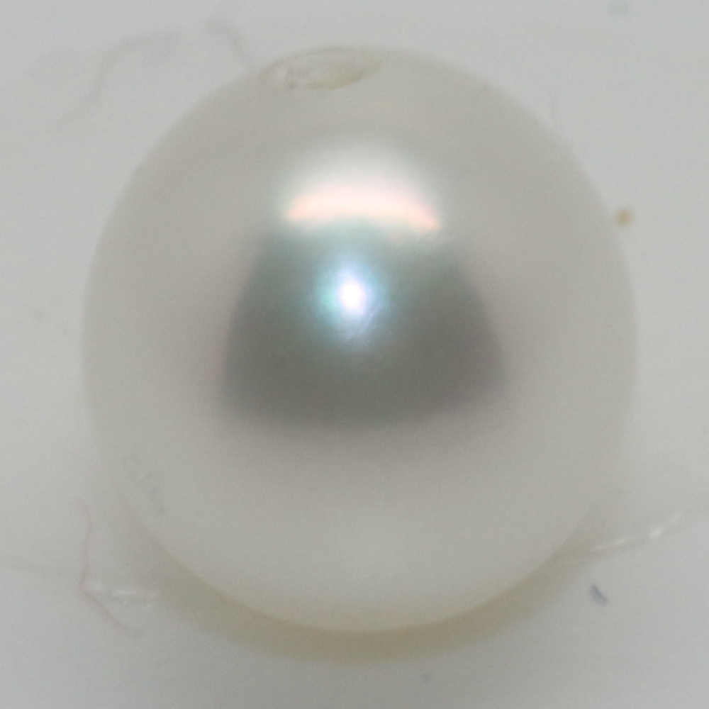 6/6.5MM DROP HALF DRILLED WHITE FRESHWATER C/PEARL