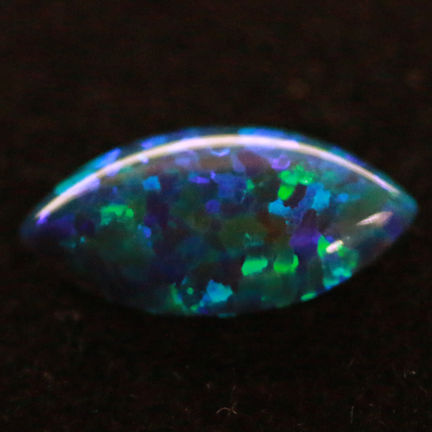 6X3 MARQUISE SYNTHETIC OPAL BLACK