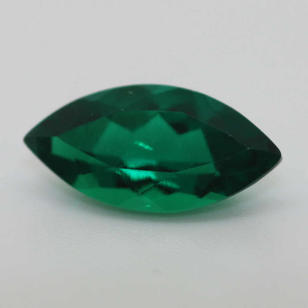 4X2 MARQUISE SYNTHETIC HYDRO THERMAL EMERALD