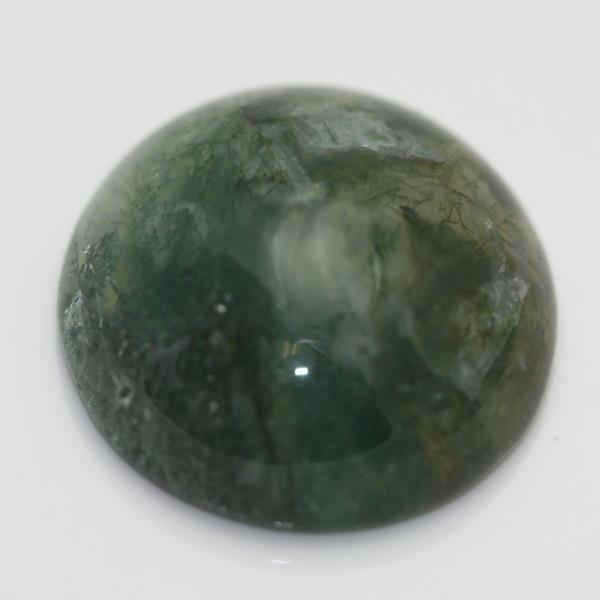 9MM ROUND MOSS AGATE
