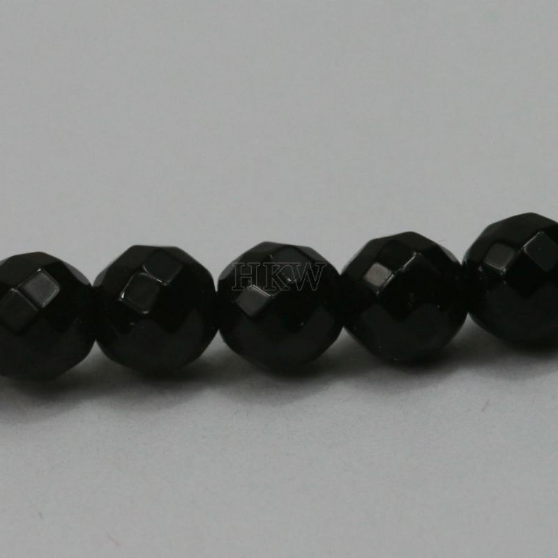 3MM FACET 40CM (APPROX) STRING ONYX