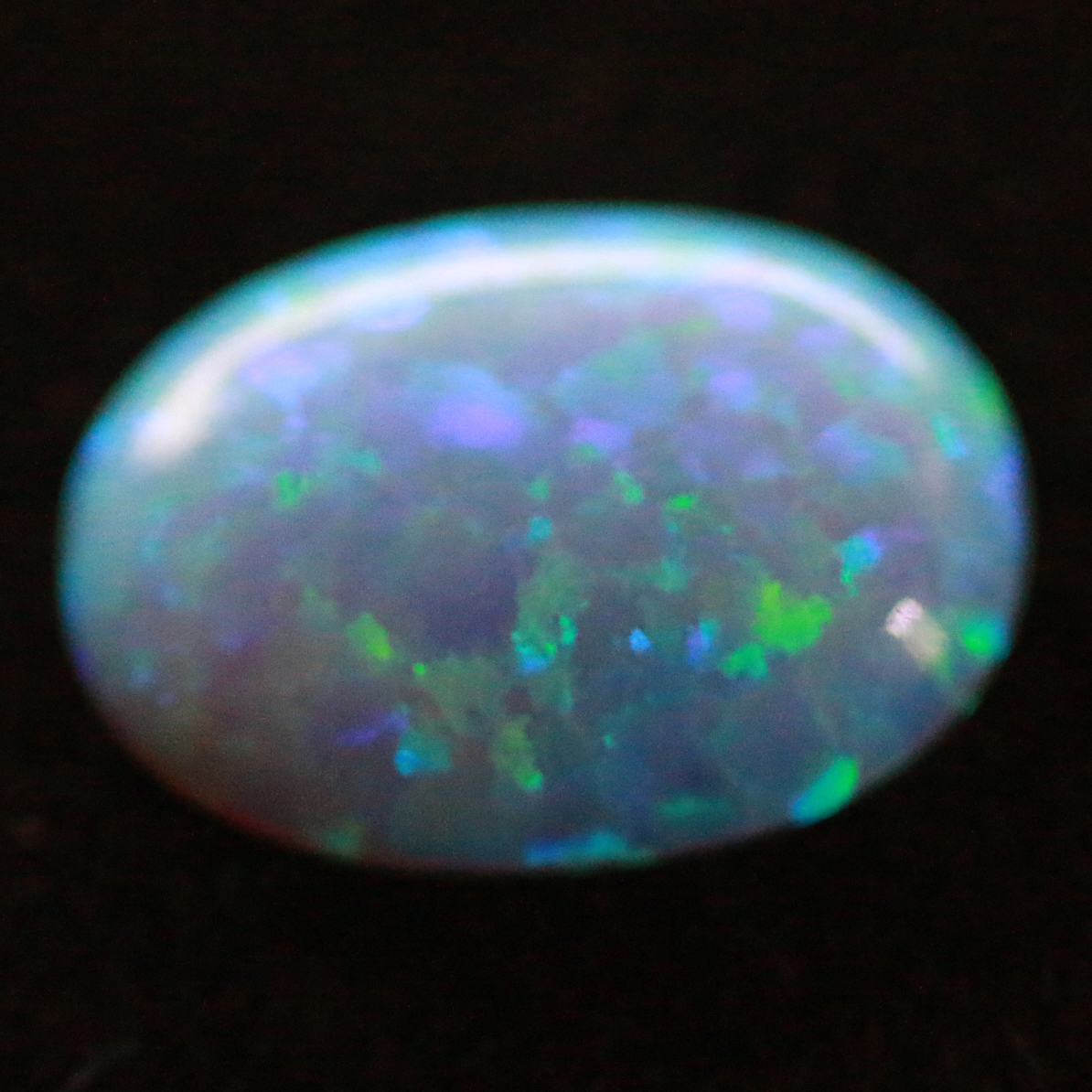 7X5 OVAL SYNTHETIC OPAL BLUE
