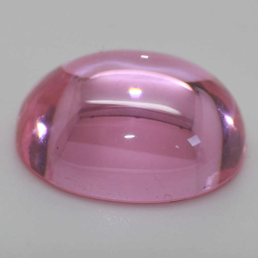 6X4 OVAL CABOCHON CUBIC ZIRCONIA PINK