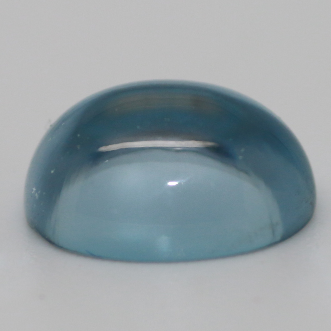 10X8 OVAL CABOCHON SYNTHETIC AQUA SPINEL