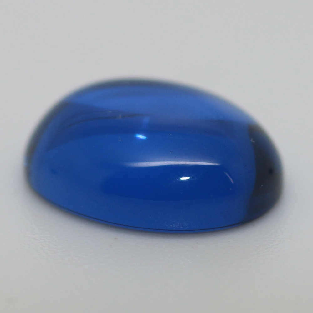9X7 OVAL CABOCHON SYNTHETIC BLUE SPINEL